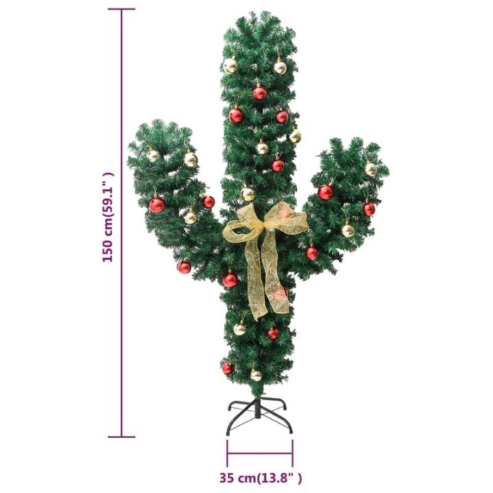 Weihnachtsbaum,künstlicher Weihnachtsbaum,choinka NA pniu,Weihnachtsdeko Kaktus mit Ständer und LED Grün 150 cm PVCchristmas Trees,Weihnachtsbaum künstlich,Christmas Tree,