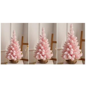 Home Table Tip Künstlicher rosafarbener Weihnachtsbaum aus Kiefernholz, Mini-Weihnachtsbaum mit Beflockung, realistische Weihnachtsdekoration für Heimbüro-Dekorationen, Tischdek