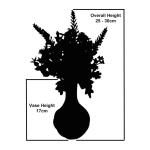 kunstbloemen in pot decoratie woning modern decoratie woonkamer, cadeau, 32cm,, 32cm