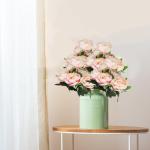 Kunstblumenstrauß Künstliche Blume Pfingstrose Gefälschte Blumen Hochzeit Blumenstrauß Dekoration Tabelle Küche Büro Garten Innen Im Freien Braut Pflanzen 0808