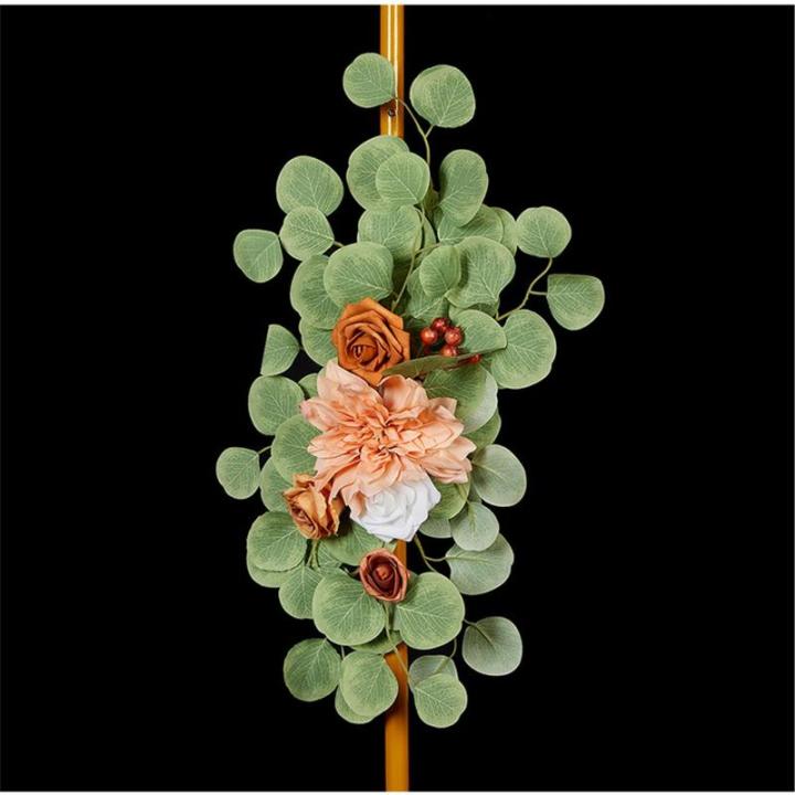 2 Stück Künstliche Hochzeitsblumendekorationen Hängende Blumenarrangements Hochzeitszeremonie Empfangsdekoration Freien