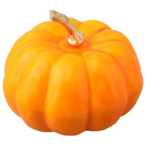 Künstlicher Jute-Kürbis für Thanksgiving-Dekoration, verschönern Sie mühelos die Herbstästhetik Ihres Hauses (orange)