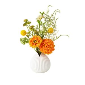 Kunstblumen Künstliche Blumenpflanzen im Topf, gefälschte Blumenornamente, moderner Luxus-Heimdekorationsstil, Keramikvase, Pflanzendekoration für jeden Anlass