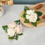 5 Stücke Künstliche Rose Blume für Hochzeit Mittelstücke Dekoration Leuchter Blume Dekoration Hochzeit Blume Anordnung