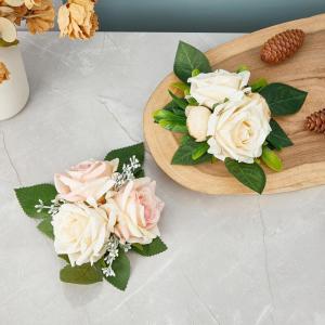 5 Stücke Künstliche Rose Blume für Hochzeit Mittelstücke Dekoration Leuchter Blume Dekoration Hochzeit Blume Anordnung