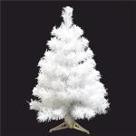 Leichter Tisch-Weihnachtsbaum mit Ständer for kleine Weihnachtsdekoration, PVC-Tannenbaum, Kleiner Weihnachtsbaum, mehrfarbiger künstlicher Weihnachtsbaum(White,60cm/2ft)