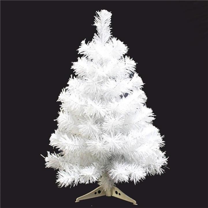 Leichter Tisch-Weihnachtsbaum mit Ständer for kleine Weihnachtsdekoration, PVC-Tannenbaum, Kleiner Weihnachtsbaum, mehrfarbiger künstlicher Weihnachtsbaum(White,60cm/2ft)
