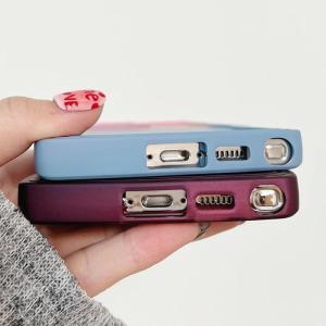 Miagon Gradient esthetische golfhoes voor Samsung Galaxy Note 20 Ultra, schattige golven, telefoonhoes voor dames en meisjes, krullend frame, design, siliconen TPU bumper beschermh