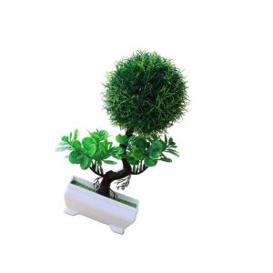 Plantenbak, kunstplant, kunstdecoratie, plantenornament, kunstplanten in pot voor salontafel, decoratie, kantoor, thuis