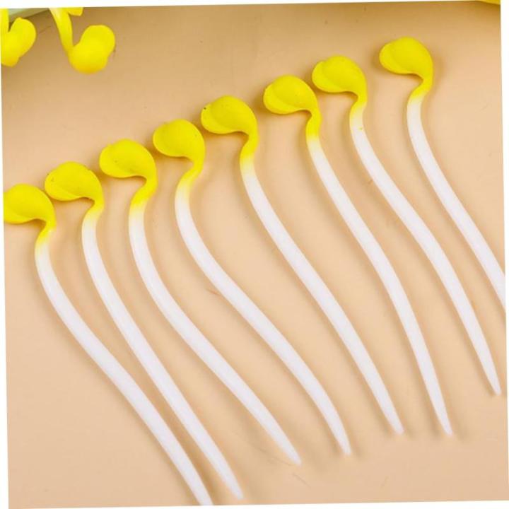 8st Sojasprossen-Modell Pflanzliches Modell Sojasprossen Foto Requisiten Simulation Gemüsemodell Requisiten Präsentieren Gefälschte Gemüsedekoration Künstliches Gemüse Yellow