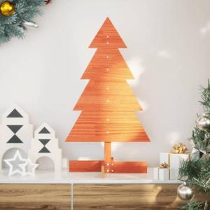 Weihnachtsbaum Weihnachtsdekoration Weihnachtsdeko Weihnachtsdekoration Baum Weihnachtsdekoration Holz zum Schmücken 80 cm Massivholz KieferWachsbraun