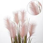 Kunstgras kunstgras, decoratief gras, hoog, 100 cm, grote , gras, hoog in pot, , solitair gras, siergras, tafeldecoratie, roze