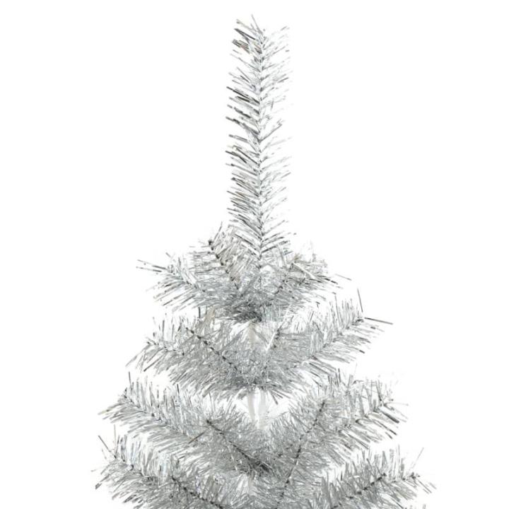 Christbaum künstlich,USB Weihnachtsbaum,Tannenbaum,Künstlicher Weihnachtsbaum mit Ständer Silbern 240 cm PETchristmas Tree,Weihnachtsbaum mit Beleuchtung,