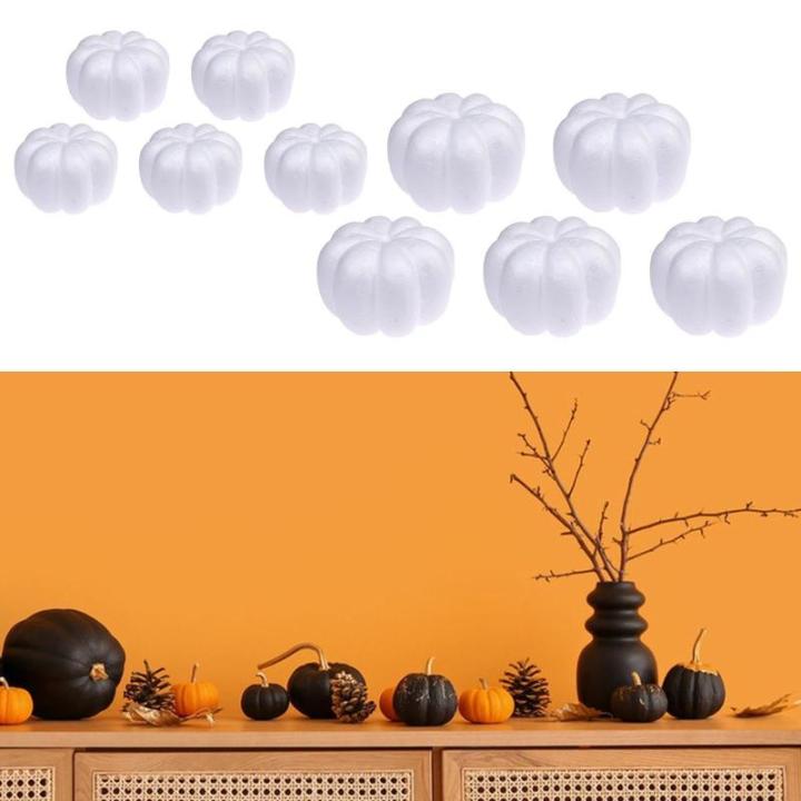 10 stuks schuimpompoenen, kunstpompoenen, oogsten, knutselen, Halloween, voor vakantie, bruiloft, modellering, wetenschappelijke projecten, feestmodellering