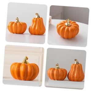 pompoen decoratie sculptuur kunstmatige pompoenen Halloween pompoen Halloween pompoen Halloween tafeldecoraties Halloween home decor Halloween tafel accent pompoen figuur van keram