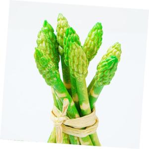 5 Stück Simulierter Spargel Künstlicher Spargel Spielzeug Lebensechtes Gemüsespielzeug Künstlicher Spargel Ornament Lebensechter Gefälschter Spargel Künstlicher Spargel
