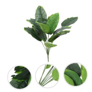 Simuliertes Bananenblatt Gefälschte Tropische Pflanze Simulation Bonsai-dekor Monstera-dekor Gefälschte Blätter Gefälschte Bananenbaumblätter Künstliche Spritzguss Green