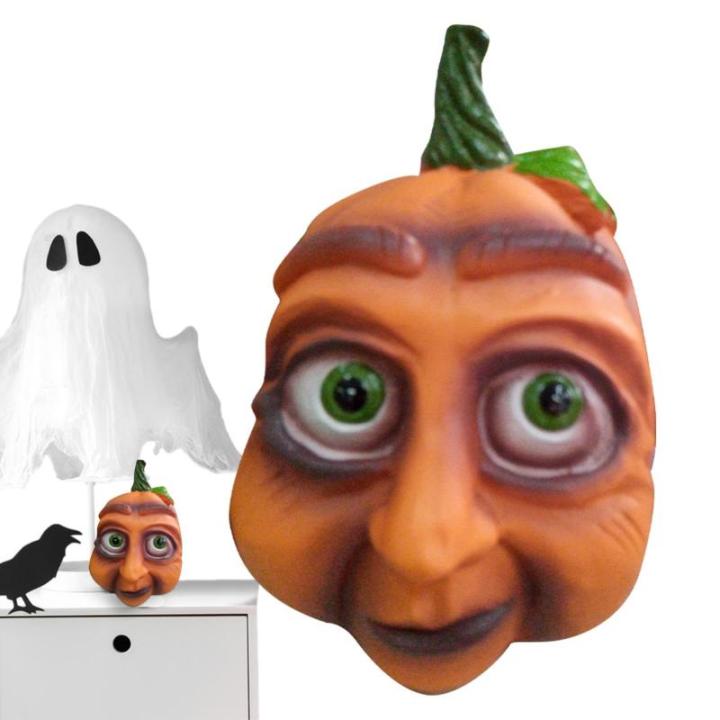 Ausdrucksstarker kürbiss – Ausdrucksstarker Gesichtskürbis, Dekorativer Halloween-kürbiss | Halloween-kürbiss-Ornament, Harz-Halloween-Dekorationen Für Den Innenbereich, Dek