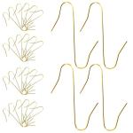 300 bolvormige , S-haken in goud, S-haken, kleine snel voor kerstboomversiering, dubbele haken voor kerstboom, perfect voor kerstbal, decoratieve , herbruikbaar