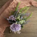 Kunstmatige pioenrozen, lavendelstruiken, kunstbloemen, echt uitziende voor doe-het-zelf, bruiloft, boeket, tuin, feest, hotel, kantoor, decoratie, tafelstukken, paars