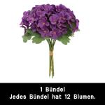 Fake Flowers Künstliche Orchideenblumen 12 Stück Orchideenblüten Gefälschte Orchideen für Tischdekoration Wohnkultur Büro Hochzeitsfeier Dekoration Lila 1706