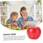 2 Sätze Künstlicher Apfel Künstliche Früchte Wohnungsdeko Red Apples Künstliche Rote Mini-äpfel Fengshui-äpfel-Figur Künstliches Modell Simulation Äpfel Dekor Schaum Pu 5 