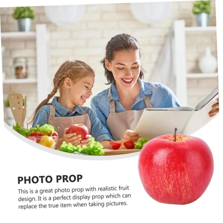 2 Sätze Künstlicher Apfel Künstliche Früchte Wohnungsdeko Red Apples Künstliche Rote Mini-äpfel Fengshui-äpfel-Figur Künstliches Modell Simulation Äpfel Dekor Schaum Pu 5 