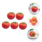 1 Satz Nachahmung Tomate Künstliche Tomaten Dekorative Tomaten Realistisches Gemüsemodell Künstliches Gemüsemodell Gefälschtes Tomatenmodell Künstliche Früchte Schaum Rot 5s