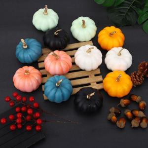 Künstlicher Jute-Kürbis für Thanksgiving-Dekoration, verschönern Sie mühelos die Herbstästhetik Ihres Hauses (Orange + Schwarz + Weiß + Blau + Rosa + Hellgrau + Hellgrün + 