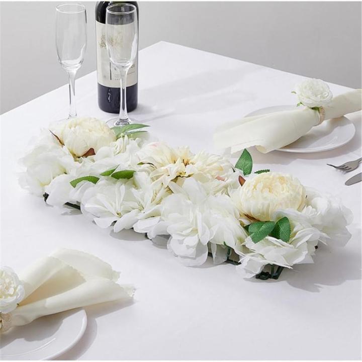 Lange künstliche Blumenarrangements, Dekorationen, Foto-Requisiten für die Hochzeitsfeier