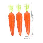 2 Sätze Karotte Gefälschte Gemüserequisiten Miniatur-tierfiguren Künstliches Pflanzendekor Mini-gemüse Mini-plüschtiere Minifiguren Möhren Schaumstoff Styropor 25 Stück * 2