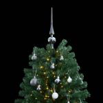 Weihnachtsbaum, Klappbar Christbaum mit 300 LEDs Kugeln Ständer, Beleuchtet Tannenbaum Kunstbaum mit 8 Beleuchtungsmodi, Weihnachtsdeko Dekobaum, 210cm
