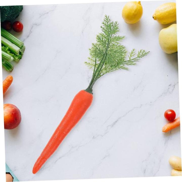 6 STK Künstliche Karotten Ostern-Karotten-stütze Osterparty Dekoration Foto-Requisiten Zu Ostern Karottendekor Zu Ostern Falsche Karotte Ornament Plastik Lebensmittel Gefälscht