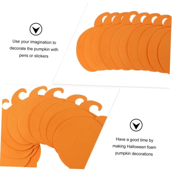 160 Stk Halloween-Kürbis künstlicher Kürbis Zierschaum handgemachter Schaum Kürbisse zum Basteln DIY Dekor Ornament Festverzierung Kürbisbrett Handbuch schmücken Aufkleber Ki