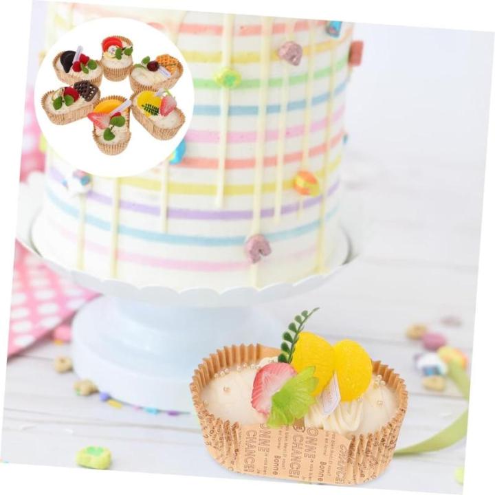 Fake Kuchen künstliche Kuchen 12 Stücke Simulierte Brot Modell Dessert Gefälschte Cupcake Modell Simulation Cupcake Display Requisiten Realistisches Essen