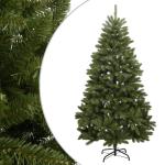 Tannenbaum Kunstbaum mit PVC-Spitzen, Weihnachtsdeko Dekobaum für Innen Außen Künstlicher Weihnachtsbaum Klappbar mit Ständer Grün 210 cm