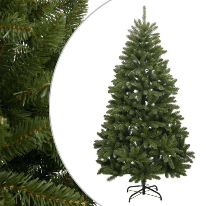 Tannenbaum Kunstbaum mit PVC-Spitzen, Weihnachtsdeko Dekobaum für Innen Außen Künstlicher Weihnachtsbaum Klappbar mit Ständer Grün 210 cm