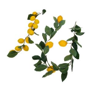 10 STK Simulation Zitronenrattan Blumenverzierungen Girlandenschmuck Frühlingsfruchtgirlande Gelbe Wohndekoration Gefälschte Zitronengirlande Künstliche Girlande Yellow Plastik