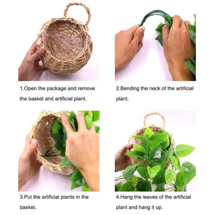 Kunstmatige klimopslinger kunstmatige hangende planten binnenshuis, hangende mandplanten, kunstmatige hangende planten buiten, valse klimop hangende wijnstokken voor thuis, muur, b