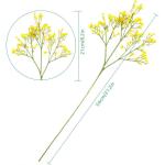 Gypsophila , 10 stuks, Gypsophila , sluierkruid, namaakbloemen, boeketten voor bruiloft, bruid, feest, thuis, herfstdecoratie (geel)