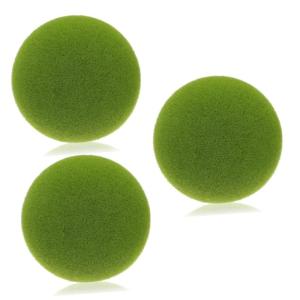 3st Simulierter Moosball Künstliche Mooskugeln Blumenmoos Moosige Steine Außenvase Künstliches Grünes Moos Topiary-Kugeln Hängen Dekor Gefälschte Mooskugeln Kunstmoos Beflock