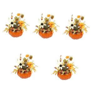 5 stuks herfstversiering herfstdecoratie Halloween decoratie kunstfruit Halloween tafel middenstukken slinger binnen decoratieve rekwisieten pompoendecoratie