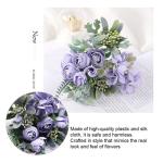 3 stuks kunstbalkonplanten, violet, zijden bloemen, camelia, planten, voor buiten, bloemstukken, , decoratieve als echt plastic boeket voor decoratie