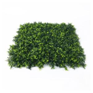 Kunsthaag Set - 4 x 50x50 cm - Groene Wand - Kunstklimop - Namaak Plant - Balkonscherm - Voor Buiten en Binnen - Olive