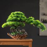Künstlicher Bonsai-Baum Künstliche Bonsai-Kiefer, 61 cm, künstliche Topf-Kiefer, künstliche Pflanzen for Heim- und Bürodekoration, Höhe 40,6 cm Künstliche Bäume Pflanzen(D)