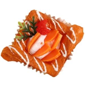 Fake Kuchen künstliche Kuchen 2 Stücke Gefälschte Cupcake Realistische Künstliche Erdbeere Cupcake Modell Simulation Kuchen Modell Realistisches Essen(B)