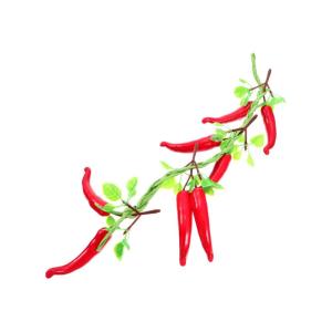 1 Bund Wanddekoration Anhänger Rotes Dekor falscher roter Pfeffer Mini Paprika Mini-Chilischoten küchendekoration Wand polsterung Frühlingsfest-Anhänger Pfeffer hängendes Seil