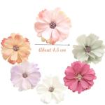 60 Stuks Simulation Decorative Flowers, Veelkleurige Kunstmatige Madeliefjes, Kunstmatige Bloemhoofdjes, voor het Decoreren van Tuin, Slaapkamer, Doe-het-zelf Knutselen