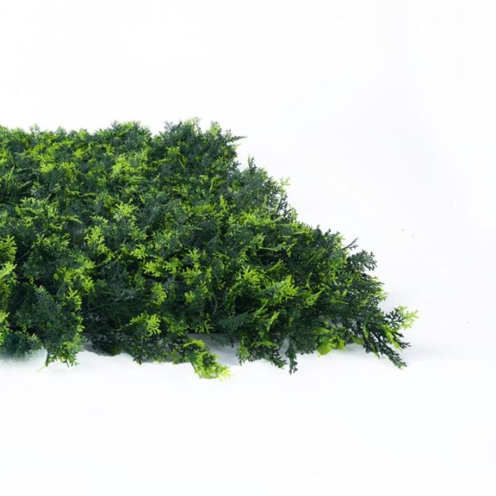 Kunsthaag Set - 4 x 50x50 cm - Groene Wand - Kunstklimop - Namaak Plant - Balkonscherm - Voor Buiten en Binnen - Olive