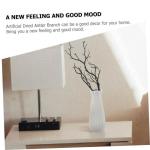 6St Faux Geweih Zubehör künstliche Geweihe Äste Baum künstliche Geweihzweige kunstpflanze kunstplflanze swor DIY-Zweige für Blumenarrangements Vase-Zweig-Dekorationen Plastik 